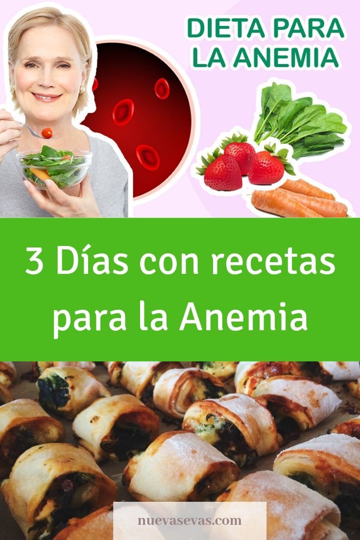 Dieta Para La Anemia 3 Días Con Recetas Nuevas Evas 3483