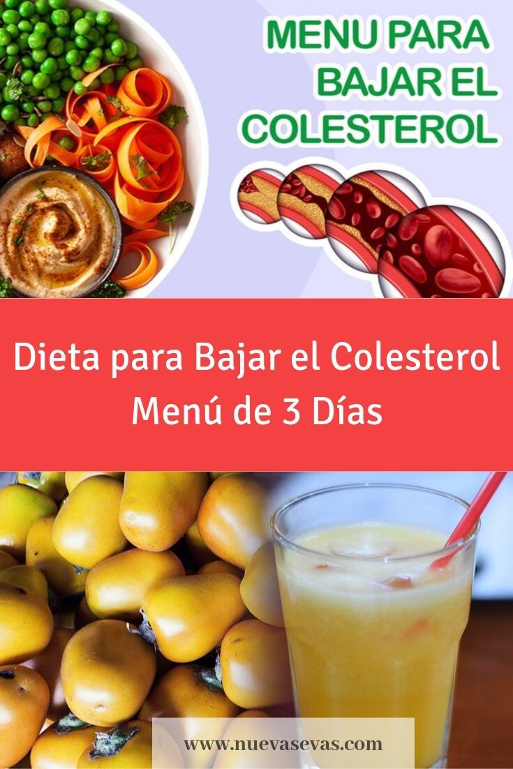 Dieta Para Bajar El Colesterol: Menú De 3 Días | Nuevas Evas